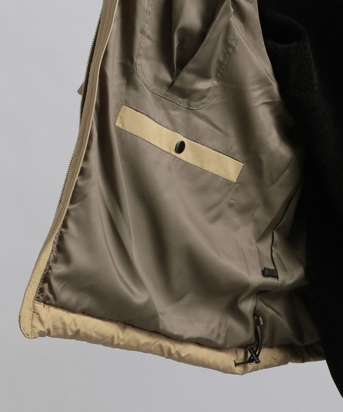 HARE(ハレ)の「エアサーマルZIPパフベスト(HARE)(ダウンベスト・メンズ・ブラック/ベージュ/グレー・SMALL/MEDIUM)」の17枚目の写真