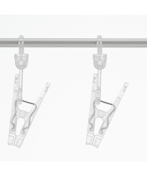 無印良品（ムジルシリョウヒン）の「アルミ直線ハンガー　約幅３５ｃｍ・６ピンチ（ランドリーグッズ・メンズ・シルバー・FREE）」の5枚目の写真