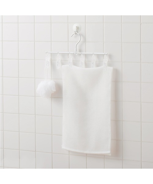 無印良品（ムジルシリョウヒン）の「アルミ直線ハンガー　約幅３５ｃｍ・６ピンチ（ランドリーグッズ・メンズ・シルバー・FREE）」の10枚目の写真