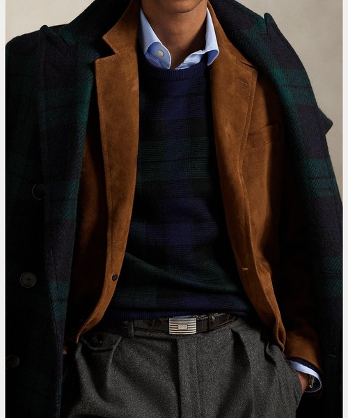 プラッド ウォッシャブル ウール セーター（ニット/セーター）｜POLO