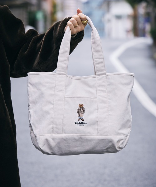 テディベア 刺繍 トートバッグ A4サイズ収納可能 ACR 931001