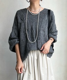 DouDou | 【新色追加】ケーブルチュニック(ニット/セーター)