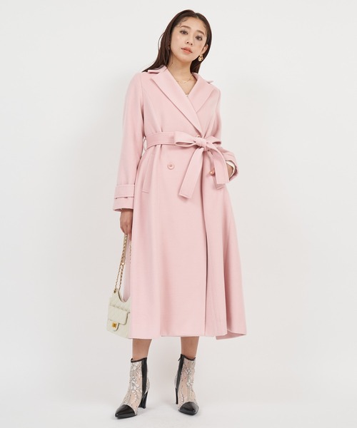 ROYAL PARTY（ロイヤルパーティー）の「バックタックコート（その他アウター・レディース・ブラック/オフホワイト/ピンク/カーキ・SMALL/MEDIUM）」の20枚目の写真