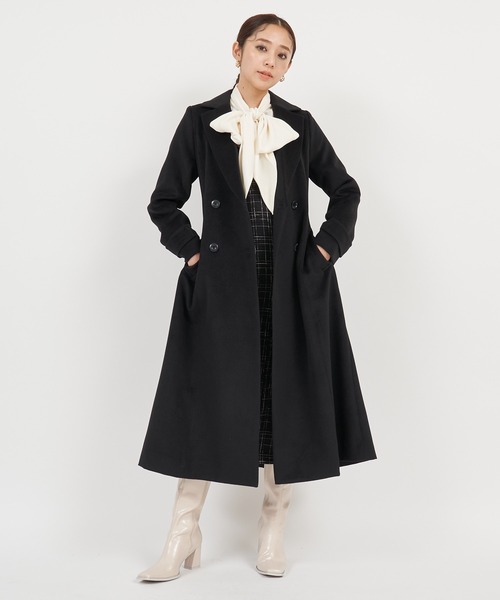 ROYAL PARTY（ロイヤルパーティー）の「バックタックコート（その他アウター・レディース・ブラック/オフホワイト/ピンク/カーキ・SMALL/MEDIUM）」の21枚目の写真