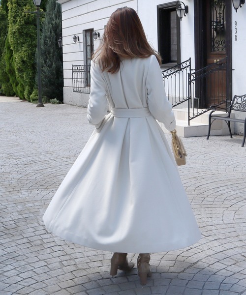 ROYAL PARTY（ロイヤルパーティー）の「バックタックコート（その他アウター・レディース・ブラック/オフホワイト/ピンク/カーキ・SMALL/MEDIUM）」の5枚目の写真