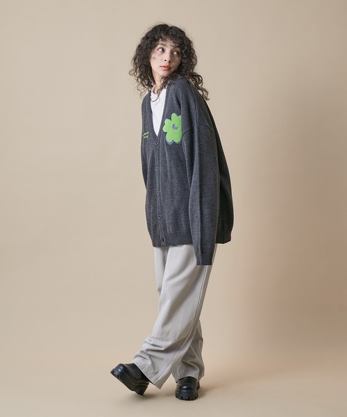 re_k by JUNRED（レクバイジュンレッド）の「re_k by JUNRED / サガラフラワールーズシルエットカーディガン（カーディガン/ボレロ・メンズ・チャコールグレー/ブラウン/ライトグレー・S/M/L）」の11枚目の写真