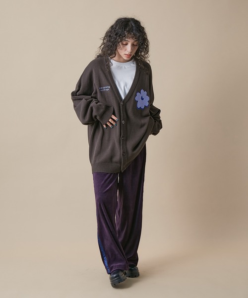 re_k by JUNRED（レクバイジュンレッド）の「re_k by JUNRED / サガラフラワールーズシルエットカーディガン（カーディガン/ボレロ・メンズ・チャコールグレー/ブラウン/ライトグレー・S/M/L）」の16枚目の写真