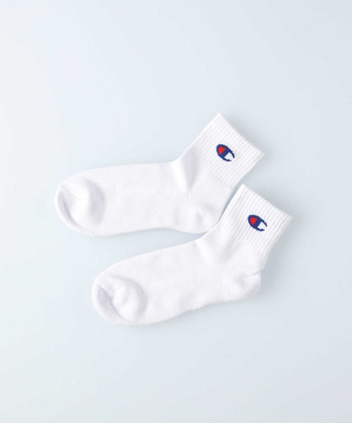 Champion(チャンピオン)の「【Champion】ハーフパイル3ソックスQムジソックス(ソックス/靴下・メンズ・オフホワイト/ブラック・M/L)」の10枚目の写真