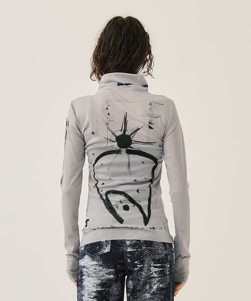 CYCLE(サイクル)の「【Cycle/サイクル 】Mayte × Cycle THE EMPRESS TAROT SKIN TOPS(Tシャツ/カットソー・レディース・グレー・FREE)」の6枚目の写真