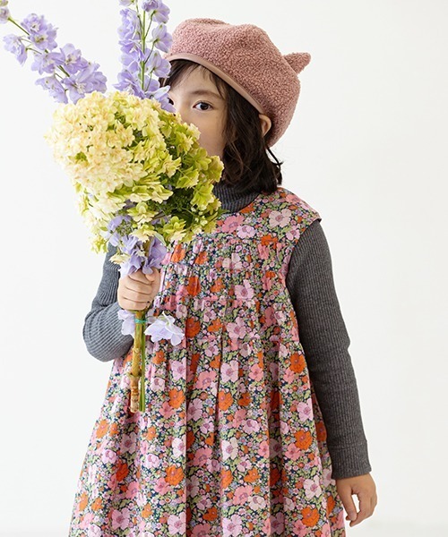 sense of wonder（センスオブワンダー）の「テレコハイネック長袖Ｔシャツ（Tシャツ/カットソー・キッズ・ネイビー/ラベンダー/チャコール/キナリ・100cm/120cm/130cm/90cm/110cm）」の6枚目の写真