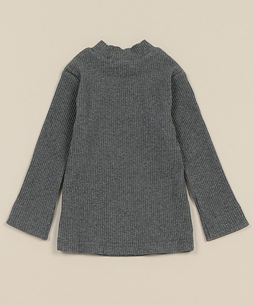 sense of wonder（センスオブワンダー）の「テレコハイネック長袖Ｔシャツ（Tシャツ/カットソー・キッズ・ネイビー/ラベンダー/チャコール/キナリ・100cm/120cm/130cm/90cm/110cm）」の8枚目の写真