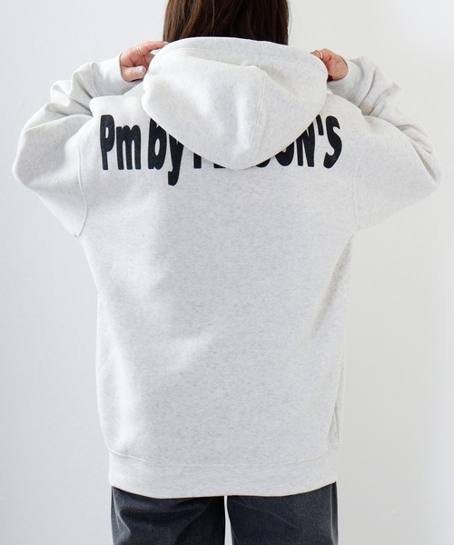 PERSON'S(パーソンズ)の「PERSON'S 裏起毛プリントプルパーカー(パーカー・メンズ・ホワイト/杢グレー/ブラック・LL/3L/4L/L/M)」の14枚目の写真