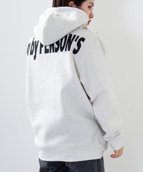 PERSON'S(パーソンズ)の「PERSON'S 裏起毛プリントプルパーカー(パーカー・メンズ・ホワイト/杢グレー/ブラック・LL/3L/4L/L/M)」の13枚目の写真