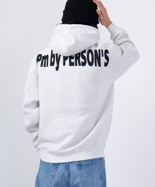 PERSON'S(パーソンズ)の「PERSON'S 裏起毛プリントプルパーカー(パーカー・メンズ・ホワイト/杢グレー/ブラック・LL/3L/4L/L/M)」の8枚目の写真