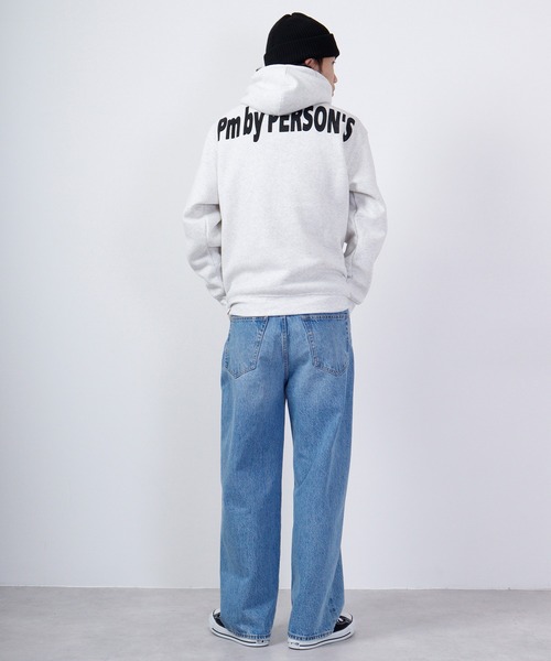 PERSON'S(パーソンズ)の「PERSON'S 裏起毛プリントプルパーカー(パーカー・メンズ・ホワイト/杢グレー/ブラック・LL/3L/4L/L/M)」の10枚目の写真