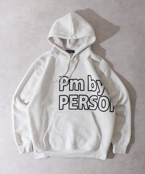 PERSON'S(パーソンズ)の「PERSON'S 裏起毛プリントプルパーカー(パーカー・メンズ・ホワイト/杢グレー/ブラック・LL/3L/4L/L/M)」の4枚目の写真