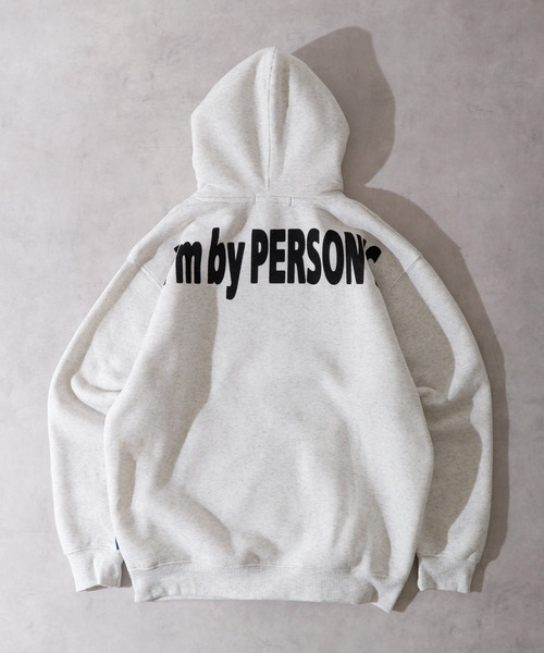PERSON'S(パーソンズ)の「PERSON'S 裏起毛プリントプルパーカー(パーカー・メンズ・ホワイト/杢グレー/ブラック・LL/3L/4L/L/M)」の5枚目の写真
