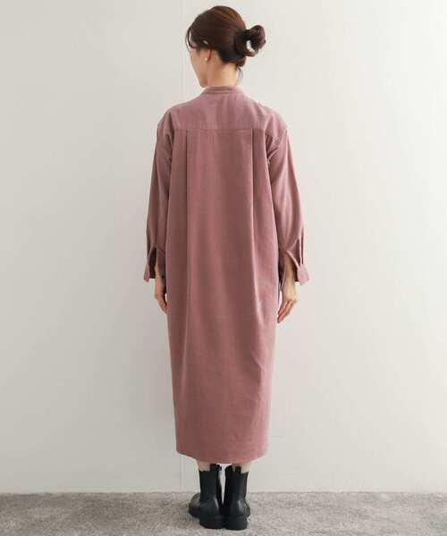 セール】『UR TECH』コーデュロイシャツワンピース（シャツワンピース