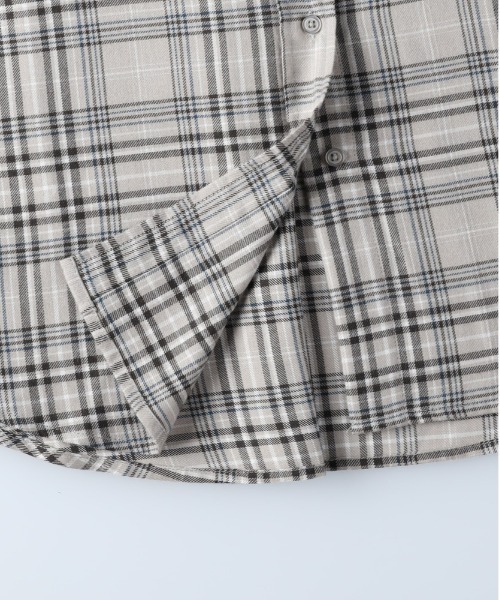 BACK NUMBER(バックナンバー)の「【BACK NUMBER】チェック柄長袖シャツワンピース(シャツワンピース・レディース・ブラック/ベージュ・L/M)」の13枚目の写真