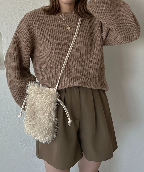 apres jour clair(アプレジュールクレア)の「【apres jour clair】バッグリボンニットチュニック【ZOZOTOWN限定アイテム】(ニット/セーター・レディース・オレンジ/モカ/アイボリー・フリー/X-LARGE)」の19枚目の写真