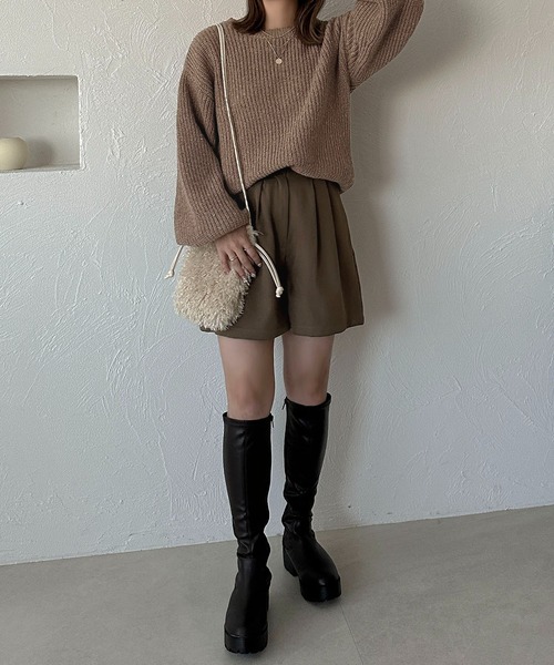 apres jour clair(アプレジュールクレア)の「【apres jour clair】バッグリボンニットチュニック【ZOZOTOWN限定アイテム】(ニット/セーター・レディース・オレンジ/モカ/アイボリー・フリー/X-LARGE)」の10枚目の写真