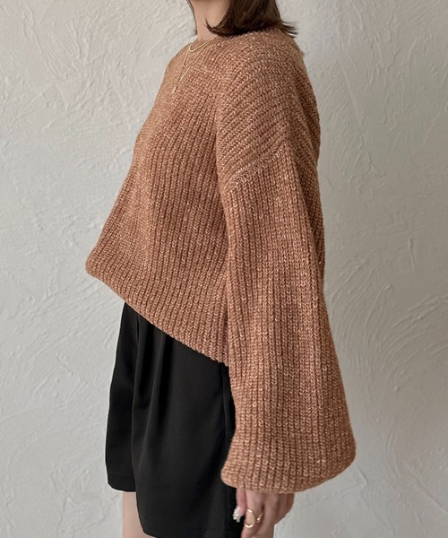 apres jour clair(アプレジュールクレア)の「【apres jour clair】バッグリボンニットチュニック【ZOZOTOWN限定アイテム】(ニット/セーター・レディース・オレンジ/モカ/アイボリー・フリー/X-LARGE)」の14枚目の写真