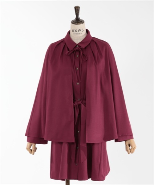 axes femme（アクシーズファム）の「ロングケープセットミニワンピース