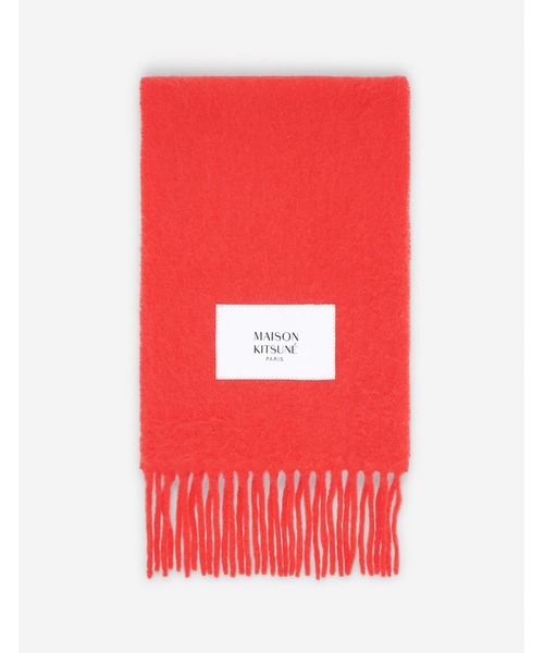 Maison Kitsune(メゾンキツネ)の「BABY ALPACA PLAIN SCARF(マフラー・メンズ・スカイブルー系/アイボリー/ベージュ/ベビーピンク/レッド/グレイッシュブルー/モスグリーン/ピンク・U)」の8枚目の写真