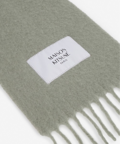 メゾン キツネ MAISON KITSUNE ベビーアルパカ マフラー 楽天市場】メゾンキツネ マフラー スカーフ ストール ベビー アルパカ