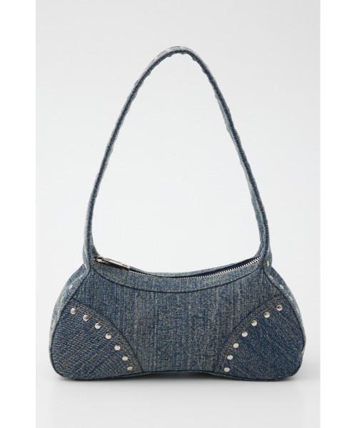 SLY（スライ）の「STUDS SHOULDER BAG スタッズ ショルダー バッグ（ショルダーバッグ・レディース・ホワイト/ブラック/ブルー・FREE）」の3枚目の写真