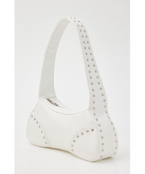 SLY（スライ）の「STUDS SHOULDER BAG スタッズ ショルダー バッグ（ショルダーバッグ・レディース・ホワイト/ブラック/ブルー・FREE）」の5枚目の写真