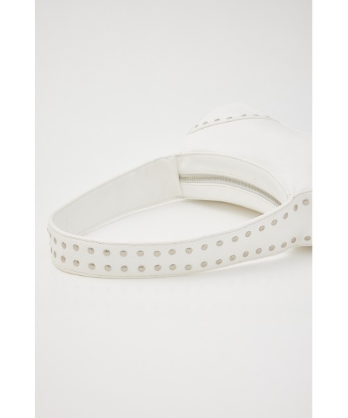 SLY（スライ）の「STUDS SHOULDER BAG スタッズ ショルダー バッグ（ショルダーバッグ・レディース・ホワイト/ブラック/ブルー・FREE）」の8枚目の写真