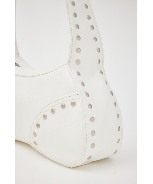 SLY（スライ）の「STUDS SHOULDER BAG スタッズ ショルダー バッグ（ショルダーバッグ・レディース・ホワイト/ブラック/ブルー・FREE）」の10枚目の写真