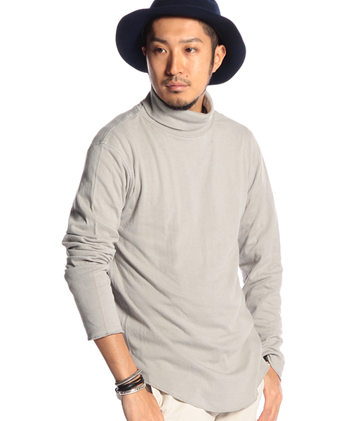 B:MING by BEAMS(ビーミングバイビームス)の「ビーミング by ビームス / セッケツタートルネック(Tシャツ/カットソー・メンズ・グレー/オフホワイト・LARGE/MEDIUM/SMALL/X-LARGE)」の1枚目の写真