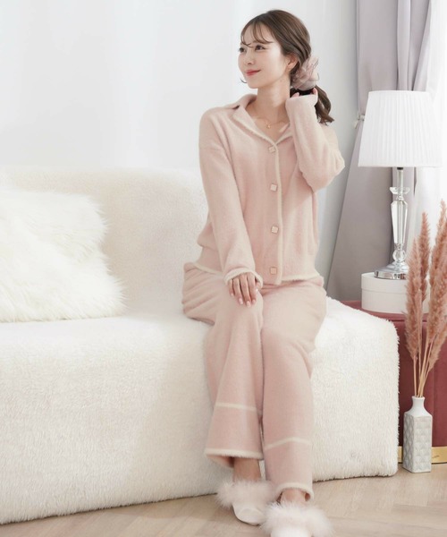 【セール】ルームウェア ウエストウォーマー シャギー パンツ le reve vaniller(ルームウェア/パジャマ)|le reve vaniller(ル レーヴ ヴァニレ) 【セール】ルームウェア ウエストウォーマー シャギー パンツ le reve vaniller(ルームウェア/パジャマ)|le reve vaniller(ル レーヴ ヴァニレ)