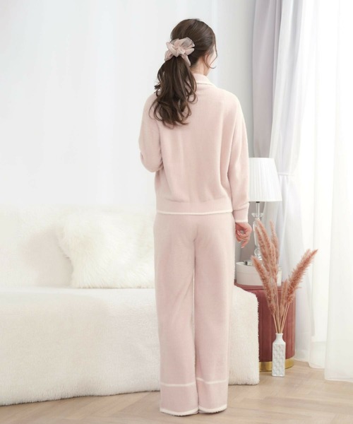 【セール】ルームウェア ウエストウォーマー シャギー パンツ le reve vaniller(ルームウェア/パジャマ)|le reve vaniller(ル レーヴ ヴァニレ) 【セール】ルームウェア ウエストウォーマー シャギー パンツ le reve vaniller(ルームウェア/パジャマ)|le reve vaniller(ル レーヴ ヴァニレ)