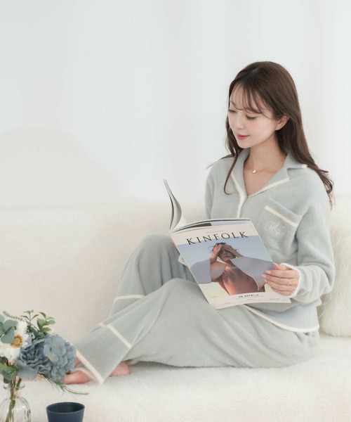 【セール】ルームウェア ウエストウォーマー シャギー パンツ le reve vaniller(ルームウェア/パジャマ)|le reve vaniller(ル レーヴ ヴァニレ) 【セール】ルームウェア ウエストウォーマー シャギー パンツ le reve vaniller(ルームウェア/パジャマ)|le reve vaniller(ル レーヴ ヴァニレ)