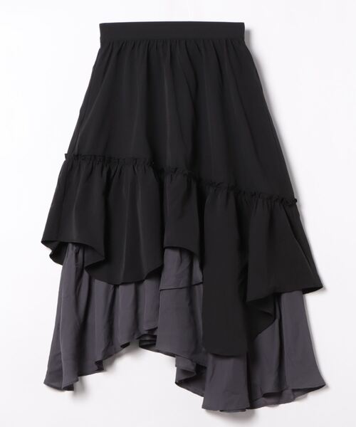 earth music&ecology(アースミュージックアンドエコロジー)の「イレヘムティアードスカート(スカート・レディース・ブラック/ブルー/アイボリー・FREE)」の22枚目の写真