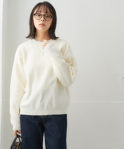 nissen（ニッセン）の「洗える前後２WAYボリューム袖カーディガン【ハンガーで干せる】（カーディガン/ボレロ・レディース・コーラルピンク/イエロー/オフホワイト/グリーン/ブラック・LL/S/M/L）」の13枚目の写真