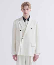 CULLNI | 24-SS-005ST / Stripe Double Cloth  Tailored Jacket(テーラードジャケット)