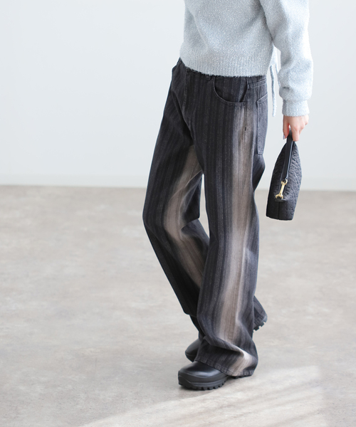 パンツ oriens JOURNAL STANDARD セール】ストライプデニム（デニムパンツ）｜Oriens JOURNAL