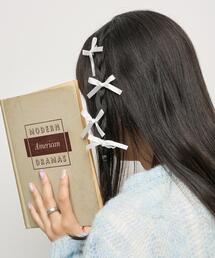 WEGO | WEGO/【4点セット】ミニリボンクリップ(バレッタ/ヘアクリップ)