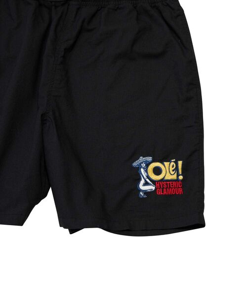 HYSTERIC GLAMOUR（ヒステリックグラマー）の「HYSTERIC OLE刺繍 イージーワイドショーツ（その他パンツ・メンズ・ベージュ/ベージュ系その他/ブラック・SMALL/LARGE/MEDIUM）」の8枚目の写真