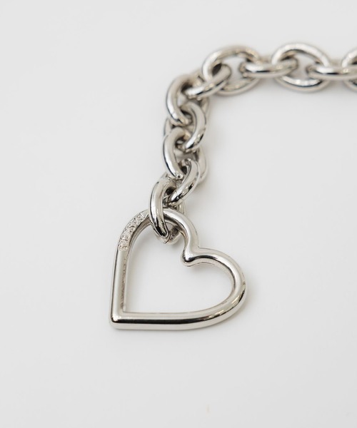 BASICKS(ベイシックス)の「【BASICKS/ベーシックス】Heart Bracelet (Medium Link)/ハートブレスレット(ブレスレット・レディース・シルバー/ゴールド・S)」の11枚目の写真