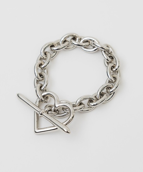 BASICKS(ベイシックス)の「【BASICKS/ベーシックス】Heart Bracelet (Medium Link)/ハートブレスレット(ブレスレット・レディース・シルバー/ゴールド・S)」の6枚目の写真