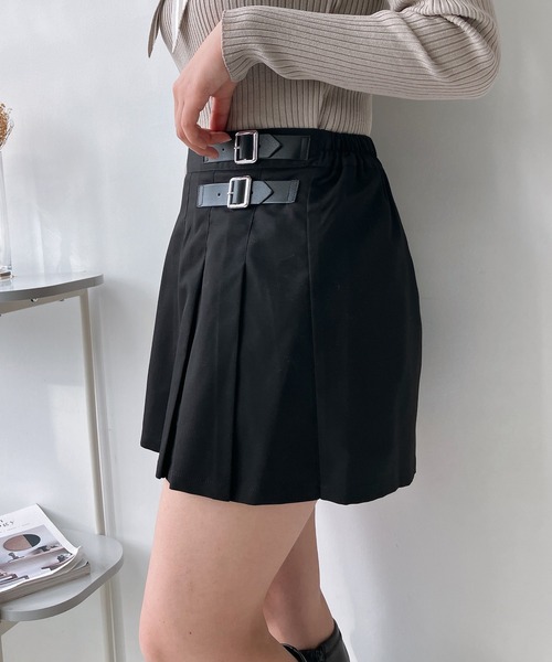 AS KNOW AS plus（アズノゥアズプラス）の「◎アソートデザインプリーツミニスカート（スカート・レディース・グレー/ブラック/ブラック系その他2/ブラック系その他・FREE）」の2枚目の写真