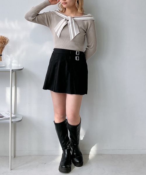 AS KNOW AS plus（アズノゥアズプラス）の「◎アソートデザインプリーツミニスカート（スカート・レディース・グレー/ブラック/ブラック系その他2/ブラック系その他・FREE）」の22枚目の写真