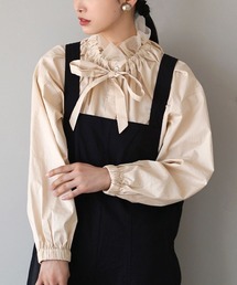 MIMIMEMETE（ミミメメット）の「チュールカラー リボンブラウス（シャツ/ブラウス）」