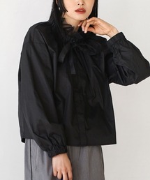 MIMIMEMETE（ミミメメット）の「チュールカラー リボンブラウス（シャツ/ブラウス）」