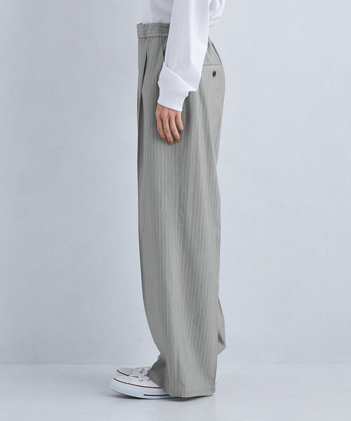 green label relaxing（グリーンレーベルリラクシング）の「【WEB限定】［size SHORT/TALLあり］T/R/PU オルマイ ワイド パンツ（その他パンツ・レディース・ブラック/ダークグレー/その他1/ライラック・40/38/42/36/34/SHORT/TALL）」の21枚目の写真